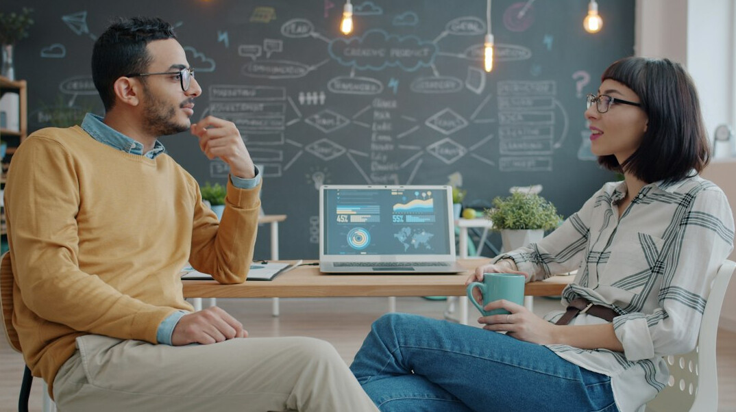 diverse people discussing ai